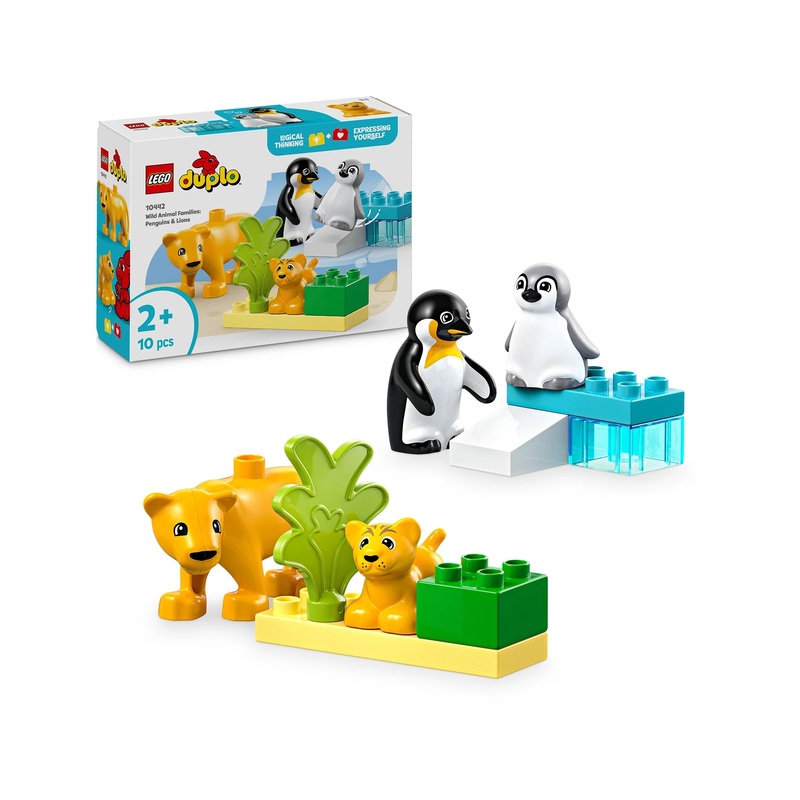 10442 Wild Animal Families Penguins & Lions