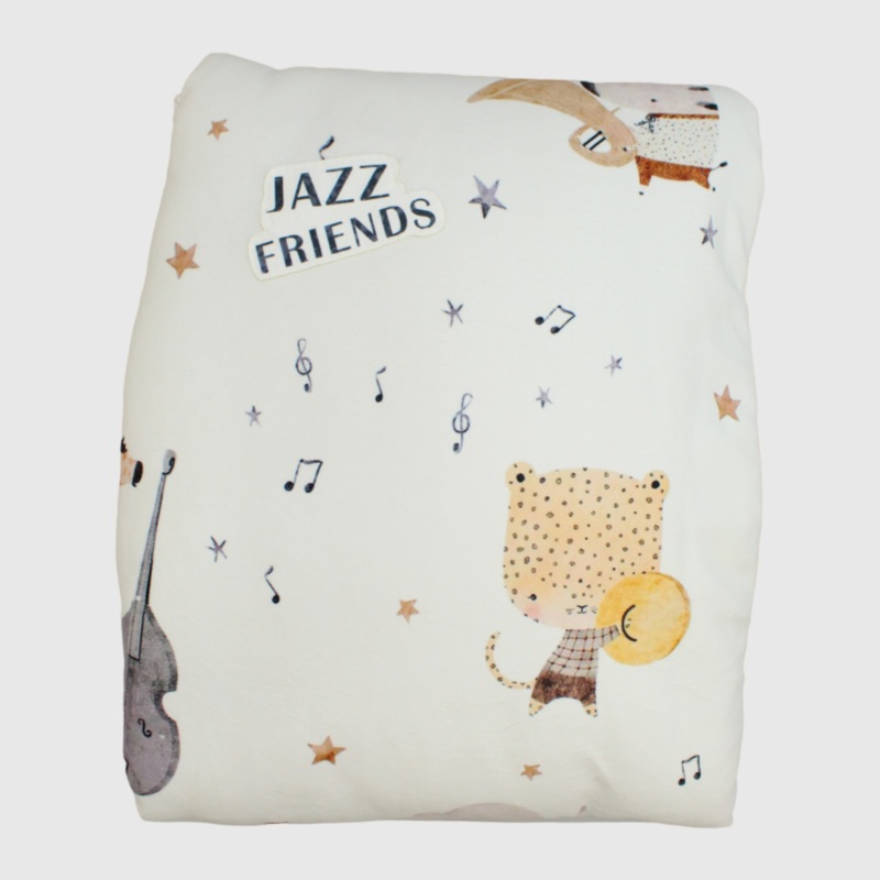 Jazz Friends Baby Duvet|Offwhite|0-3m