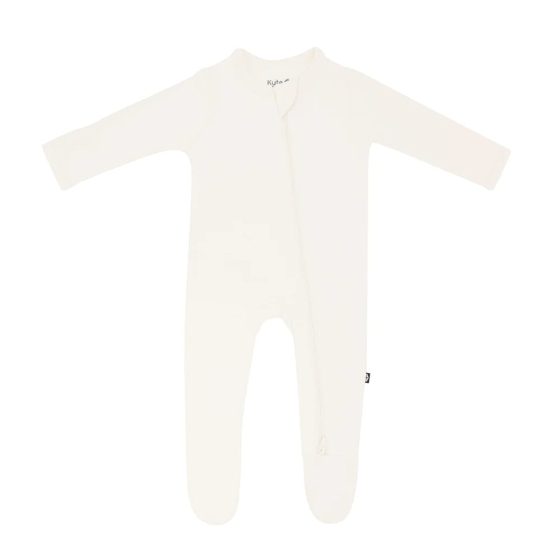 Kyte Baby Zippered Footie (Ecru) – FINAL SALE