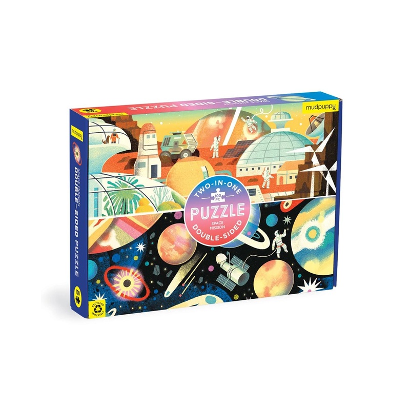 Mudpuppy Double Sided Space 100 Piece