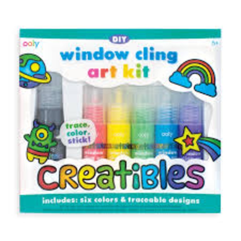 Ooly Creatibles DIY Window Cling Art- 7 Piece Set