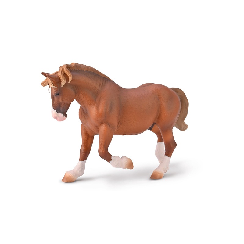 CollectA XL Breton Draft Horse Stallion Chestnut