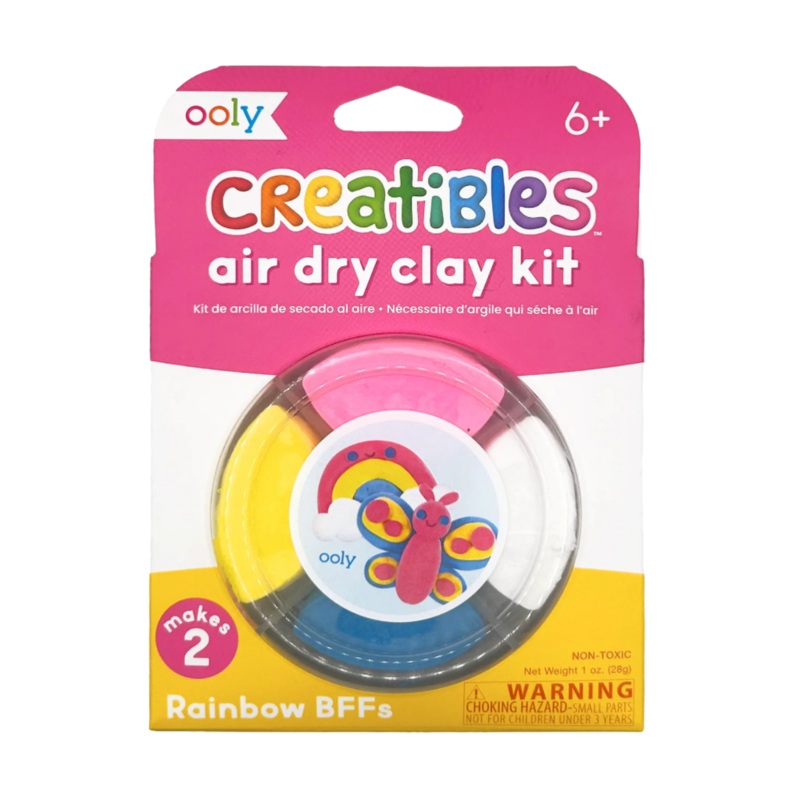 Creatibles Mini Air Dry Clay Kit – Rainbow BFFs by OOLY