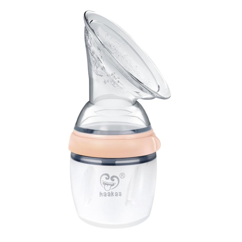 Generation 3 Silicone Breast Pump – Peach 6oz by Haakaa