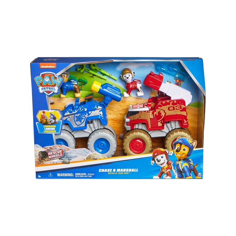 Paw Patrol Rescue Wheels 2 Pack Metallic