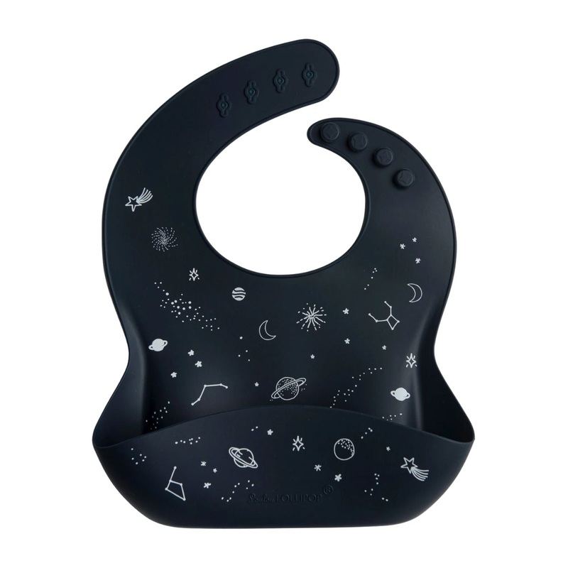 Silicone Bib – Space by Loulou Lollipop