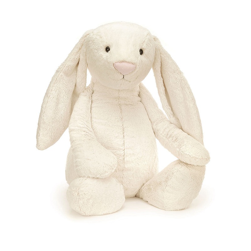 Bashful Cream Bunny – Giant 43 Inch by Jellycat