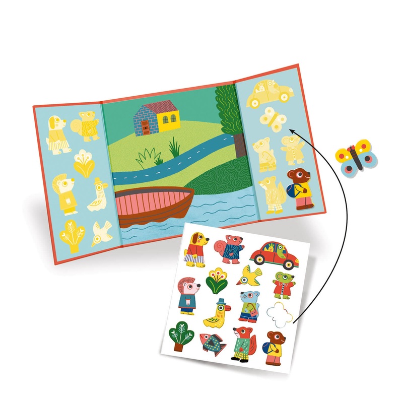 Easy To Peel Sticker Play Board – Animals