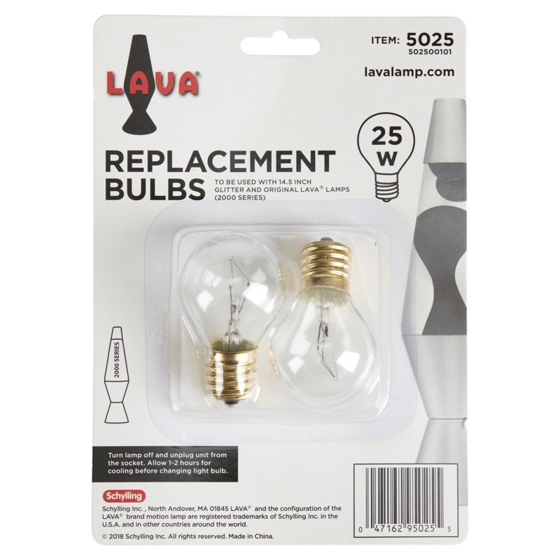 Lava lamp replacement bulbs 25 W