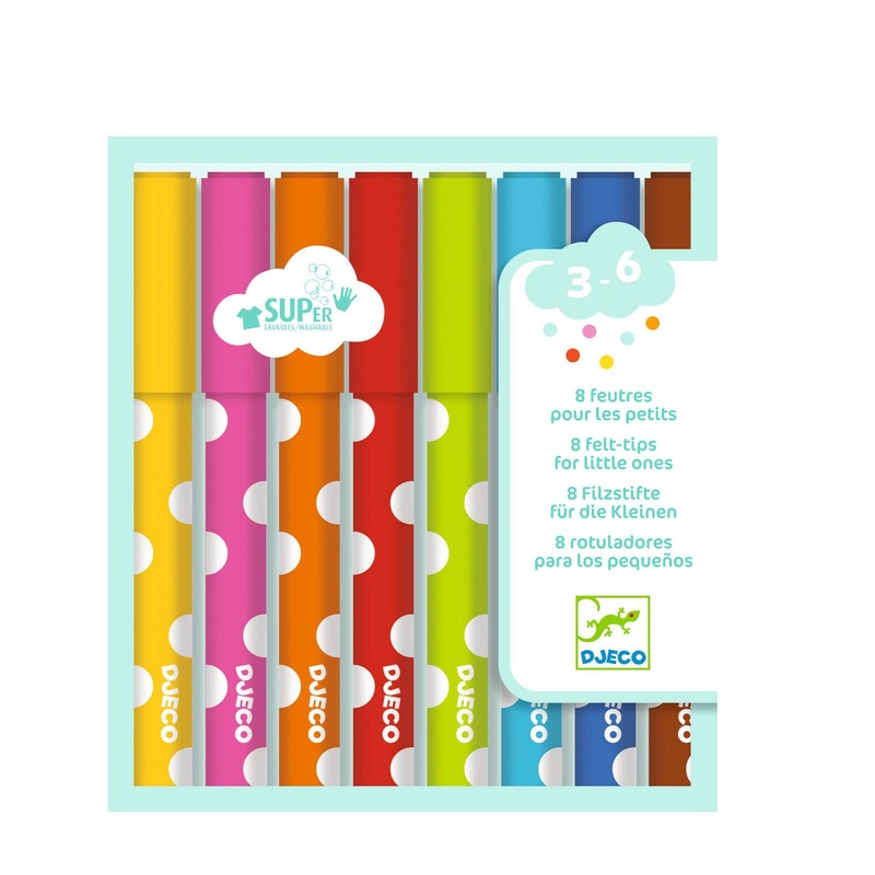 8 Colouring Felt Tips