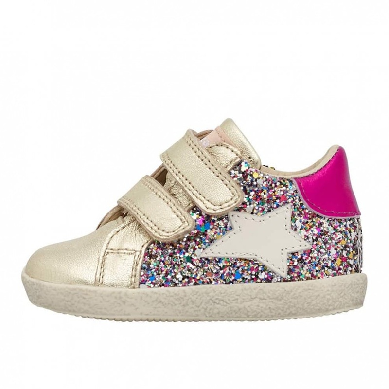 Alnoite High VL Sneakers – Platinum/Glitter/Fuchsia by Falcotto