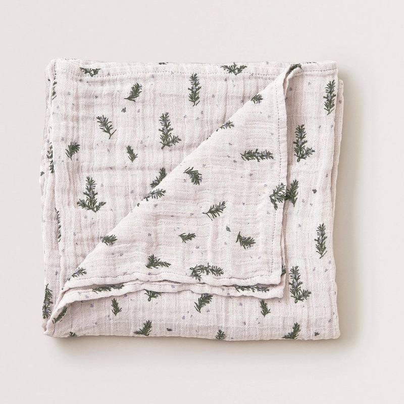 Garbo&Friends Muslin Swaddle Blanket  Rosemary