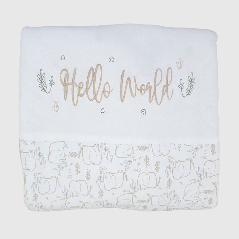Hello World Baby Duvet