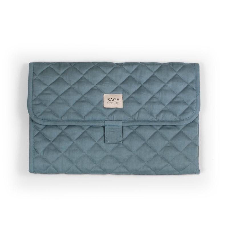 Organic Changing Quilt Pad  Stormy Sea