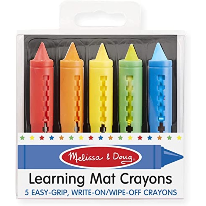 Wipe Off Learning Mat Crayons