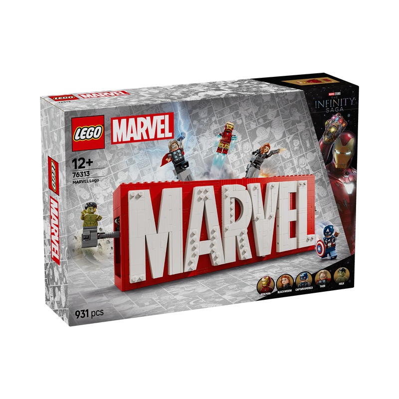 76313 MARVEL Logo & Minifigures