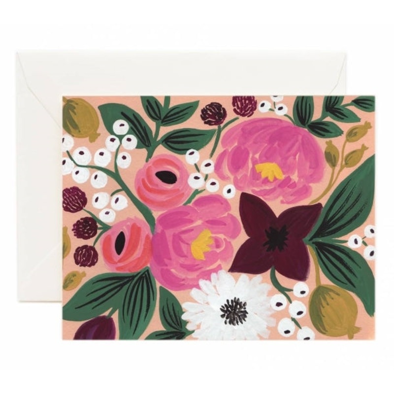 Botanical Blossoms Peach Card