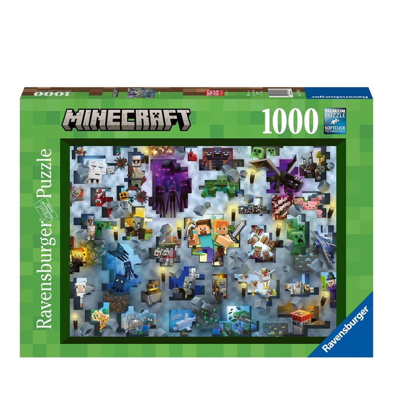 Challenge Minecraft Mobs – 1000 Piece Puzzle