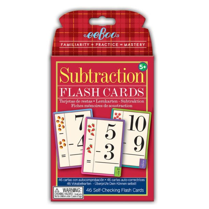 Subtraction Flash Cards