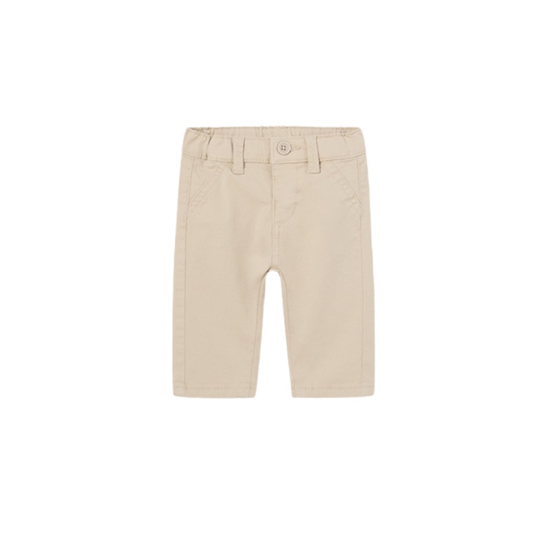 Basic Twill Trousers – Malta Beige by Mayoral FINAL SALE
