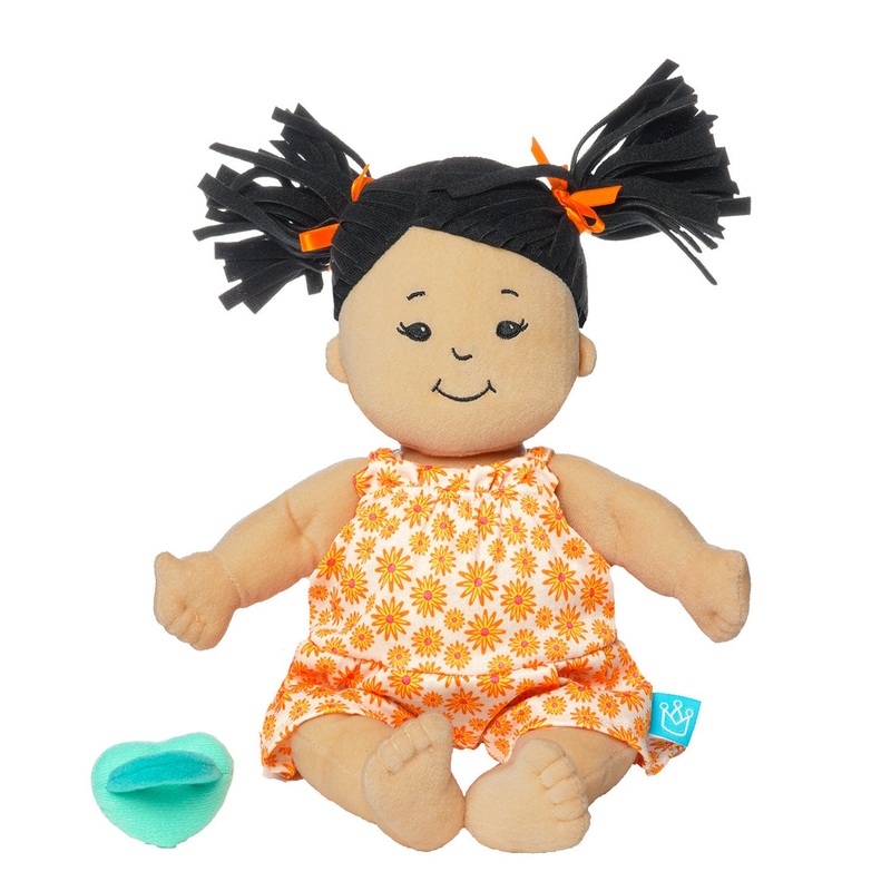 Baby Stella Doll – Beige Doll with Black Pigtails by Manhattan Toy