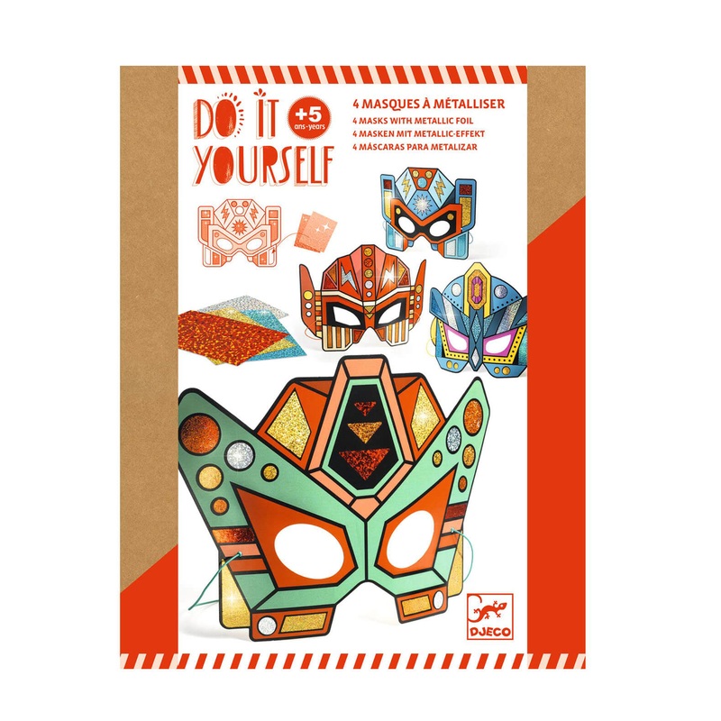 Do It Yourself Mosaics Craft Set – 4 Super Robots Masks