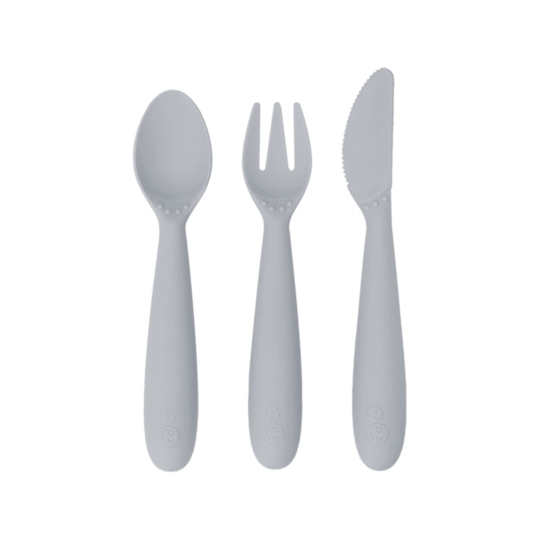 Happy Utensils by EZPZ|Blush|Pewter|Sage
