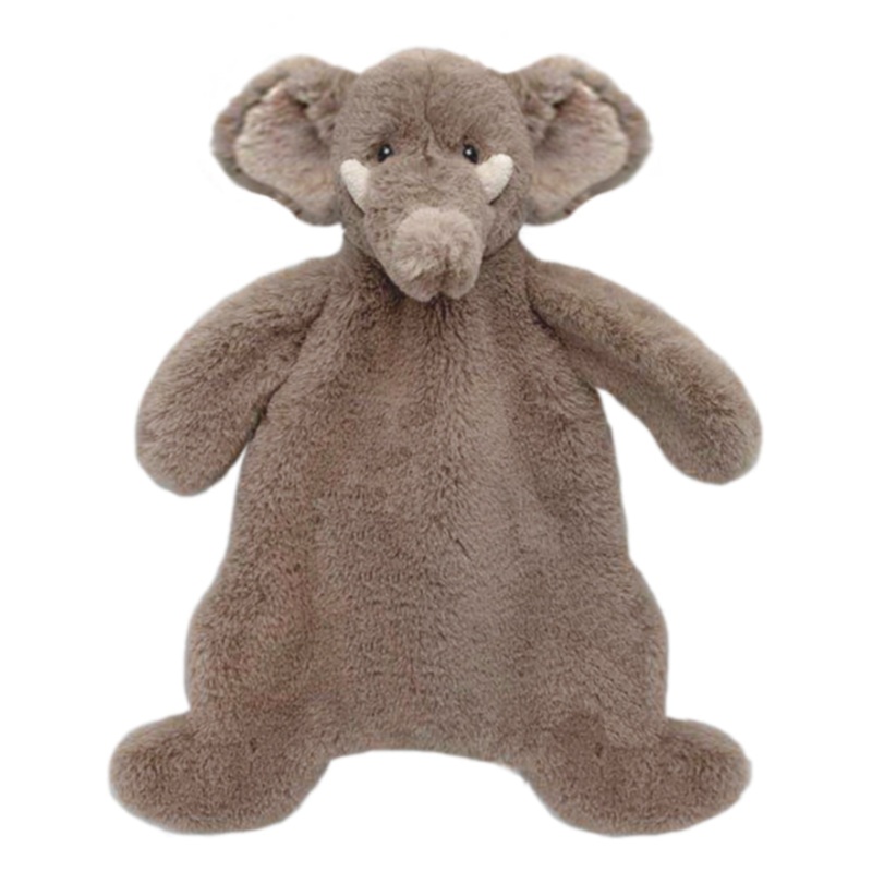 Oliver Elephant Plush Baby Security Blanket by Mon Ami