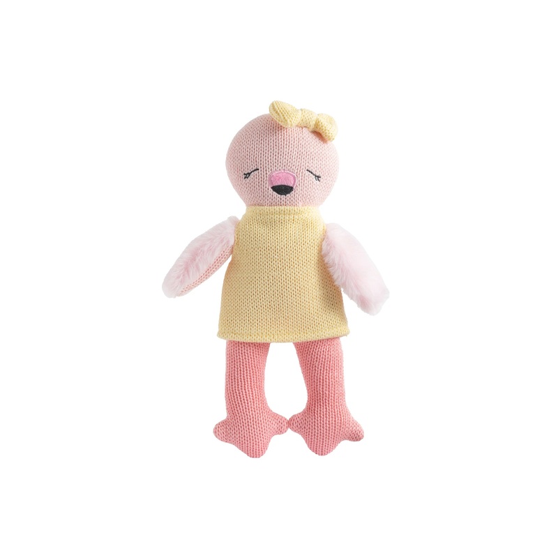 Animal Knitted Toy – Freya the Flamingo