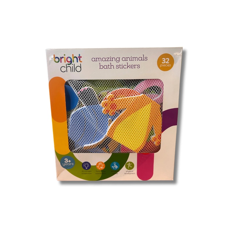 Bright Child Amazing Animals Bath Stickers