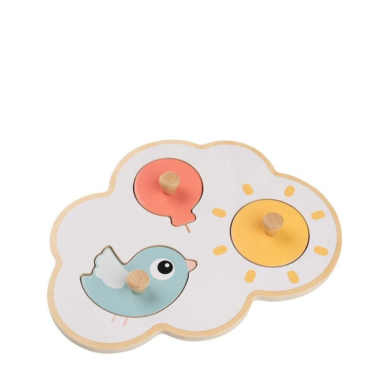 Easy Peg Puzzle – Happy Clouds