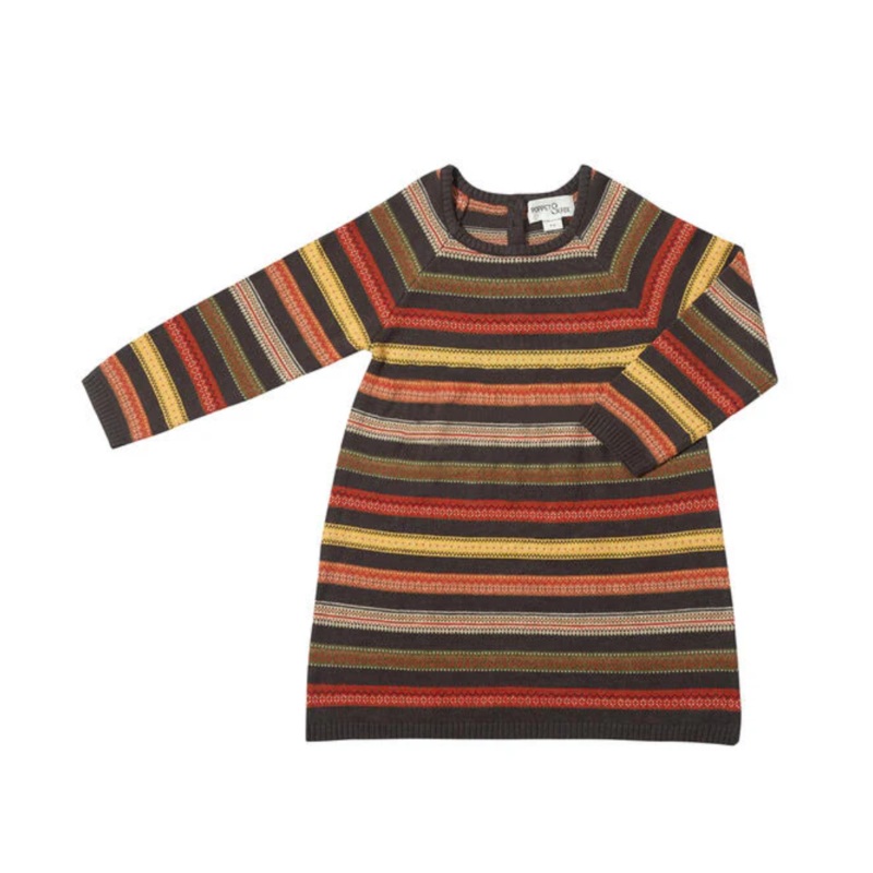 Joanna Dress – Coral Stripe by Vignette – FINAL SALE