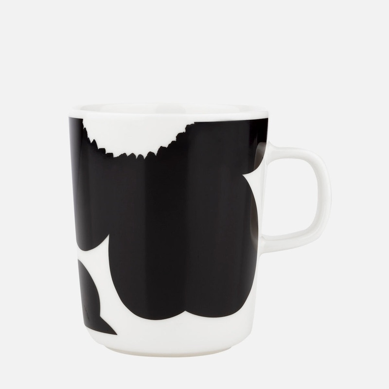 Marimekko Iso Unikko Mug 2.5dl Black-White