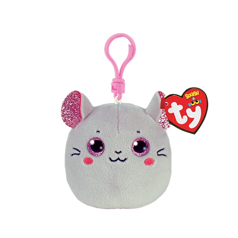 TY Squishy Beanies Clip Catnip Mouse
