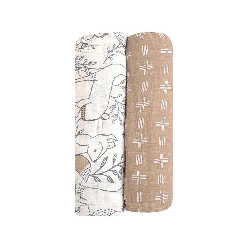 2-Pc. Swaddle Wraps – Ezra by Crane Baby
