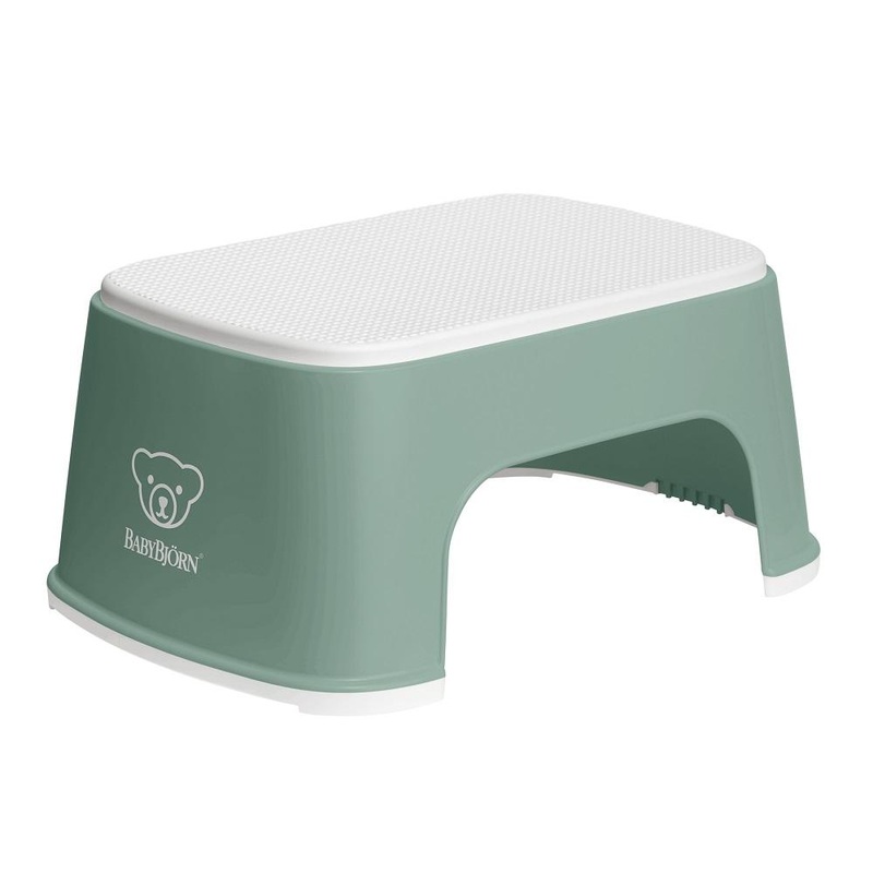 Baby Bjorn Step Stool (Deep Green/White)