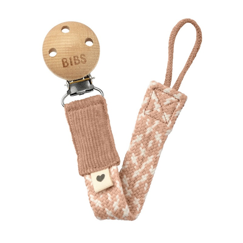 BIBS Paci Braid (Blush/Ivory)
