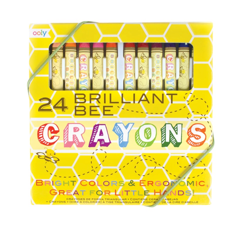 Brilliant Bee Crayons – Set of 24 by OOLY