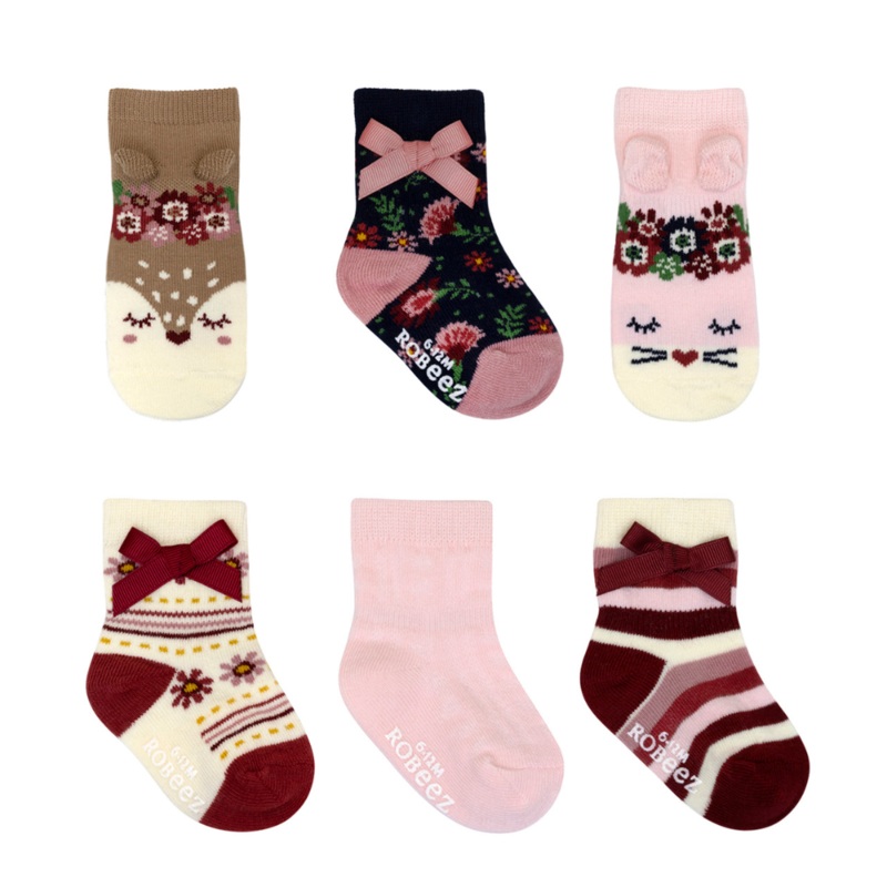 6 Pack Socks – Woodland Friends by Robeez – FINAL SALE