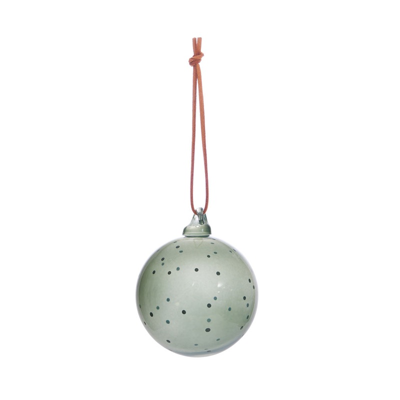 OYOY Natale Dot Glass Ball Jade