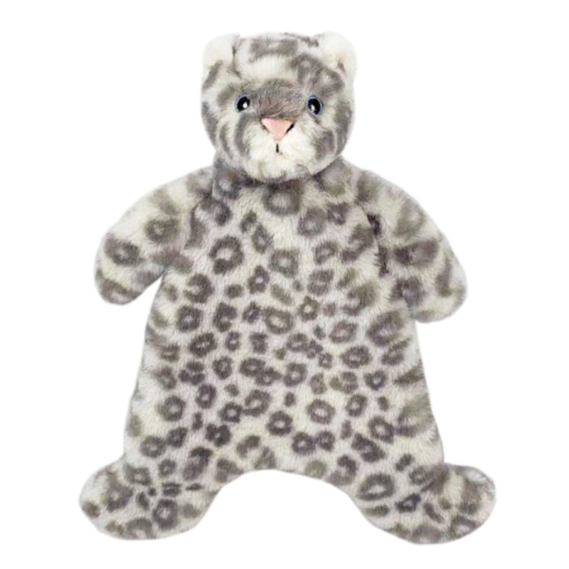 Lucy Leopard Plush Baby Security Blanket by Mon Ami