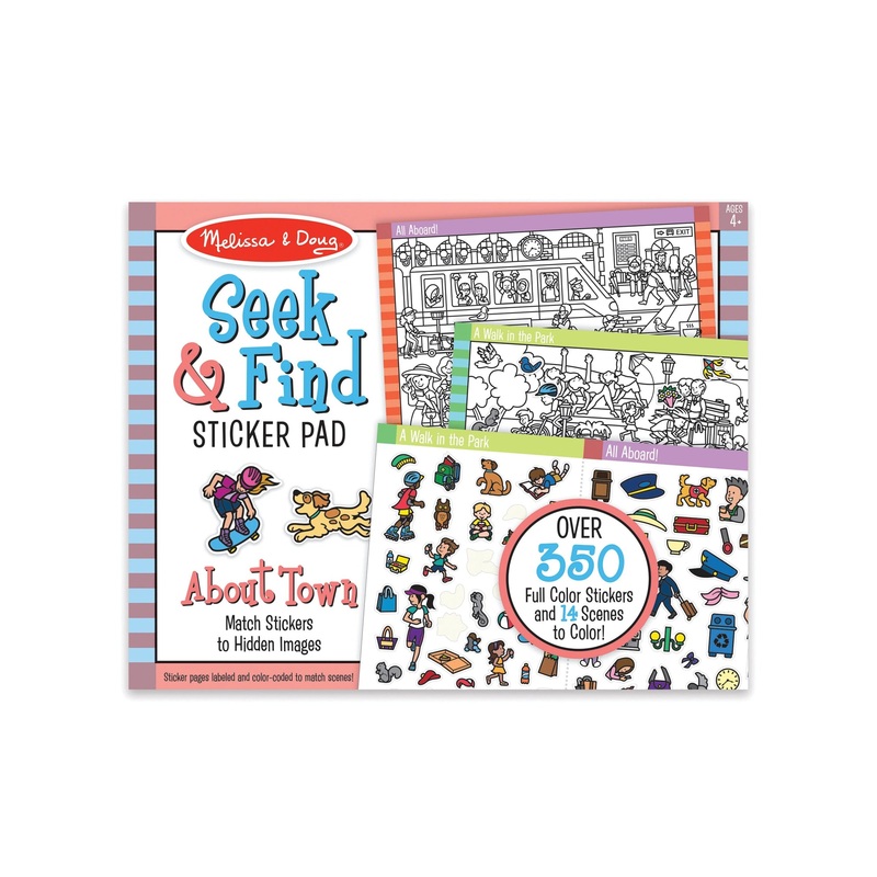 Melissa Doug Seek Find Sticker Pad Around Town