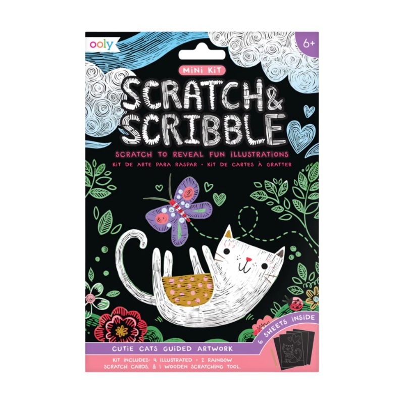 Mini Scratch & Scribble – Cutie Cats by OOLY