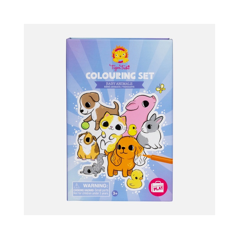 Tiger Tribe Colouring Set Baby Animals