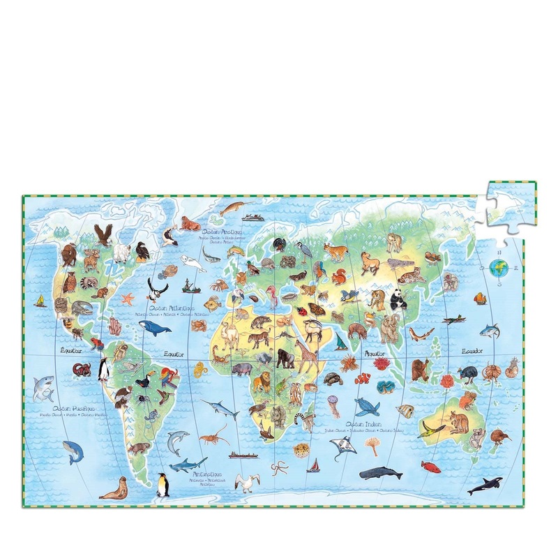 100 Piece Puzzle and Booklet – Worlds Animals