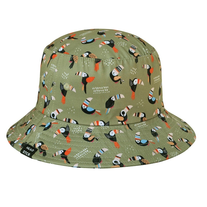 Headster Kids Crazy Toucan Iguana Bucket Hat