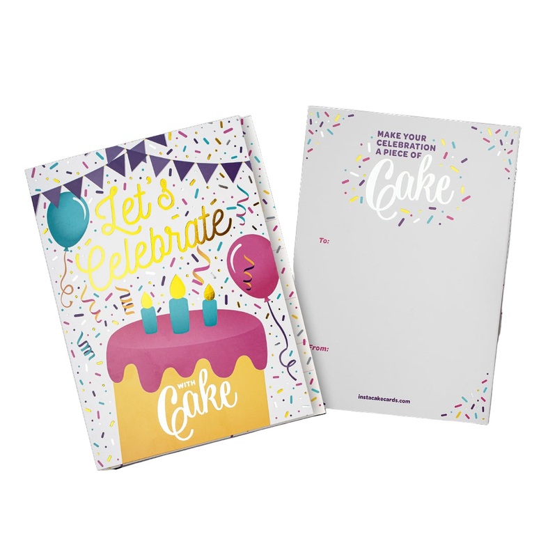 Instacake Card Let’s Celebrate Vanilla
