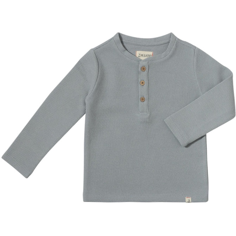 Me & Henry Harvard Henley (Grey Waffle)