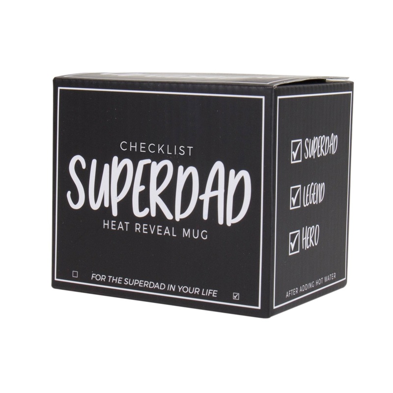 Super Dad Checklist Heat Reveal Mug by Gift Republic