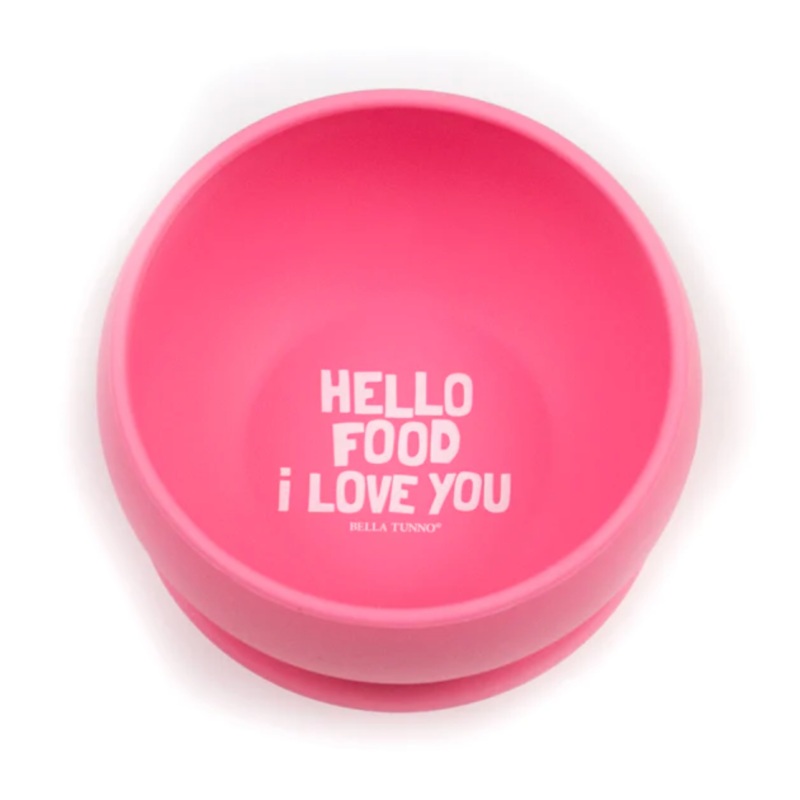 Hello Food I Love You Suct Bowl